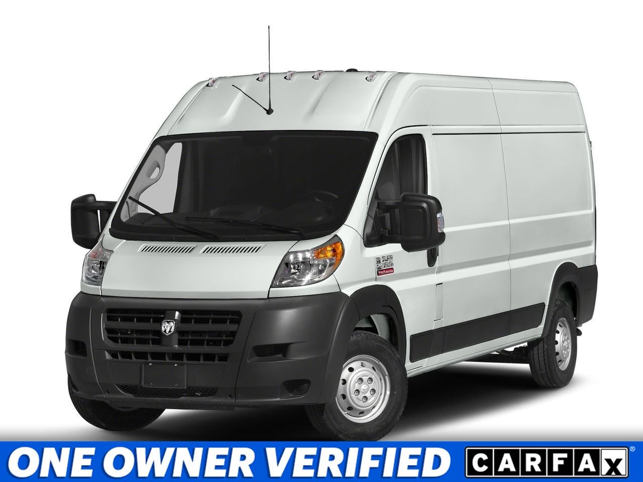 2018 RAM ProMaster 2500 Cargo Van High Roof 136' WB in Bright White Clearcoat — front three-quarter view
