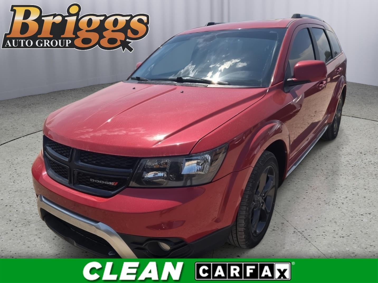 2020 Dodge Journey Crossroad in Redline 2 Coat Pearl — front three-quarter view