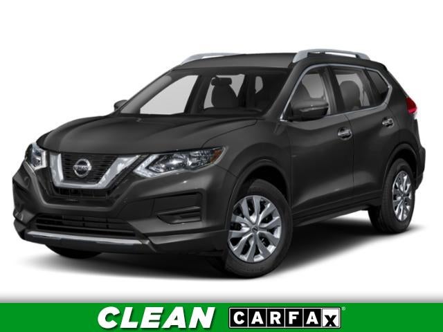 2019 Nissan Rogue SV in Gun Metallic — front three-quarter view