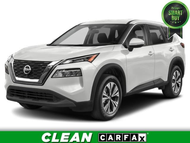 2022 Nissan Rogue SV in Pearl White Tricoat — front three-quarter view