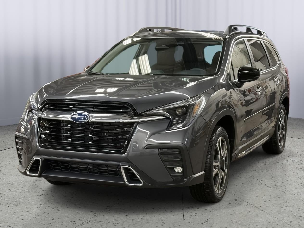 2026 Subaru Ascent Touring in Magnetite Gray Metallic — front three-quarter view