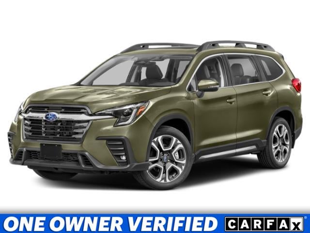 2023 Subaru Ascent Limited in Autumn Green Metallic — front three-quarter view