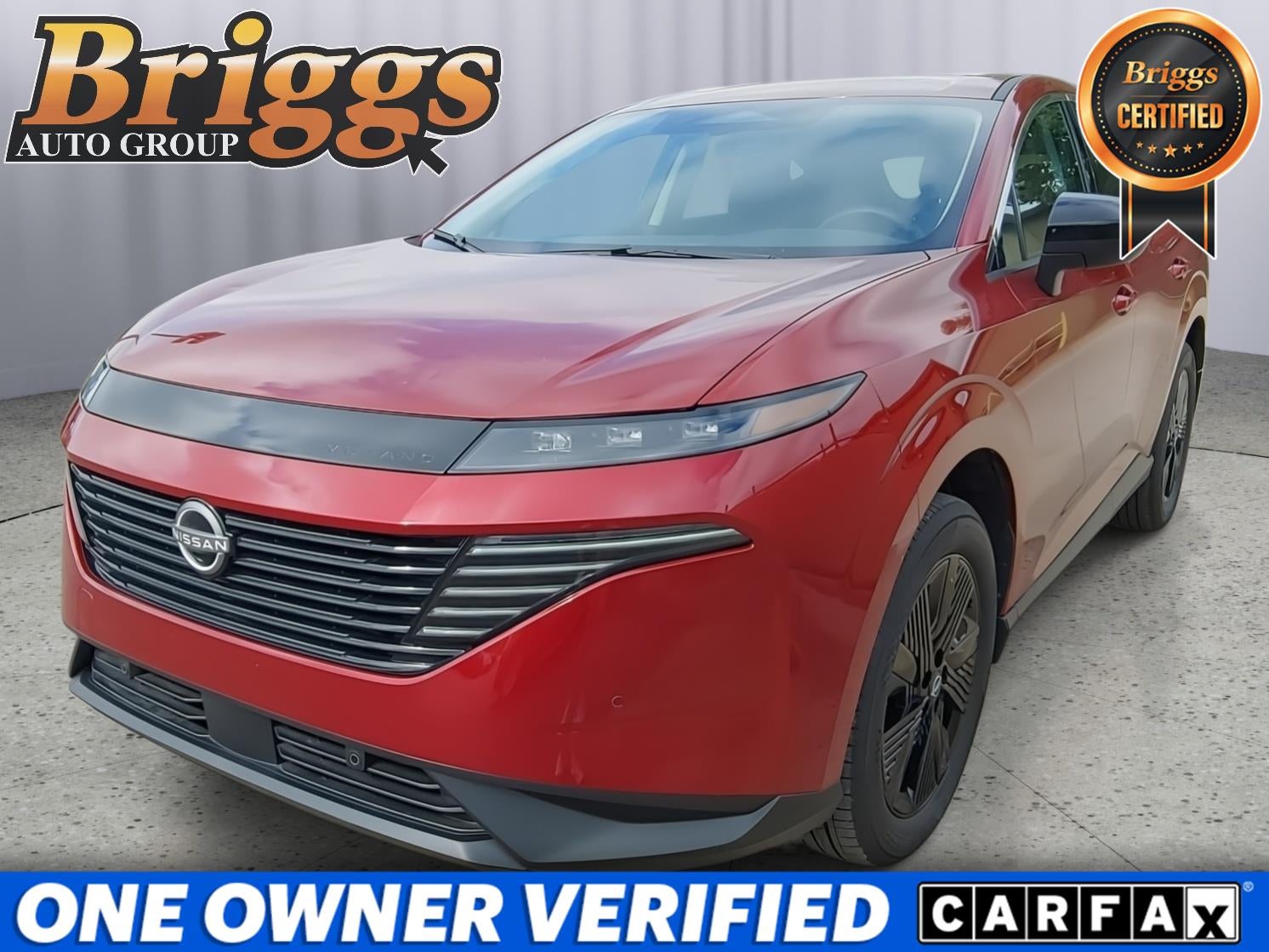2025 Nissan Murano SV in Scarlet Ember Tintcoat — front three-quarter view