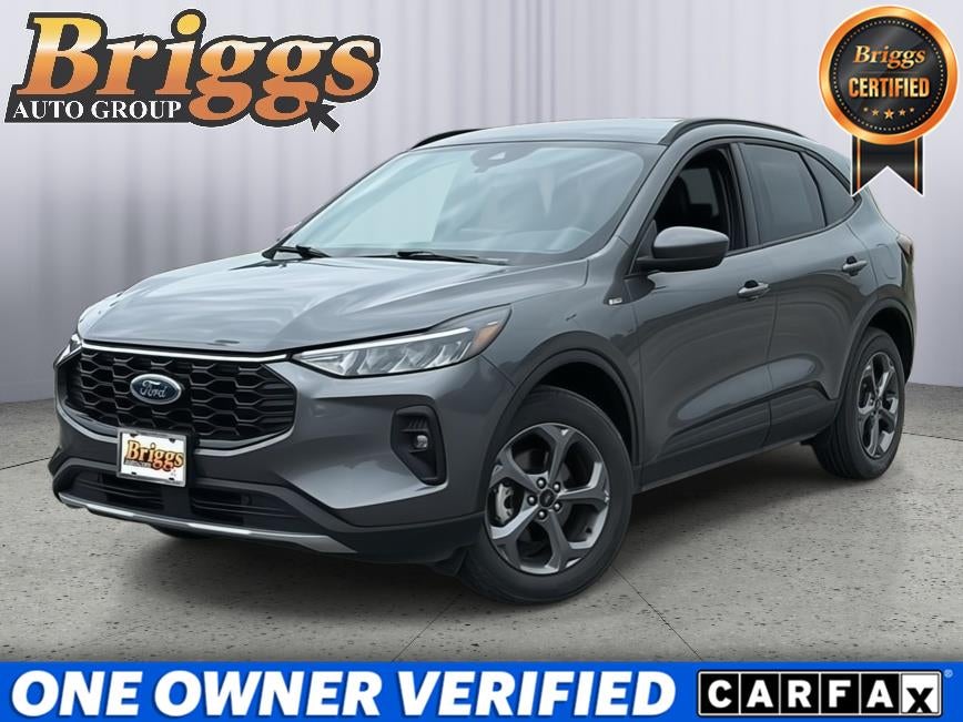 2025 Ford Escape ST-Line Select in Carbonized Gray Metallic — front three-quarter view