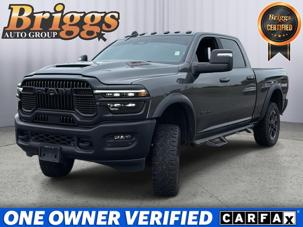 2025 RAM 2500 Rebel in Granite Crystal Metallic Clearcoat — front three-quarter view